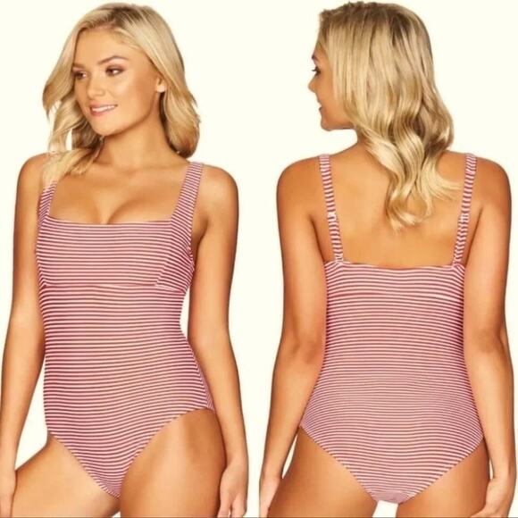 Sea Level Striped One Piece Swimsuit size Size 6 US - Picture 1 of 7